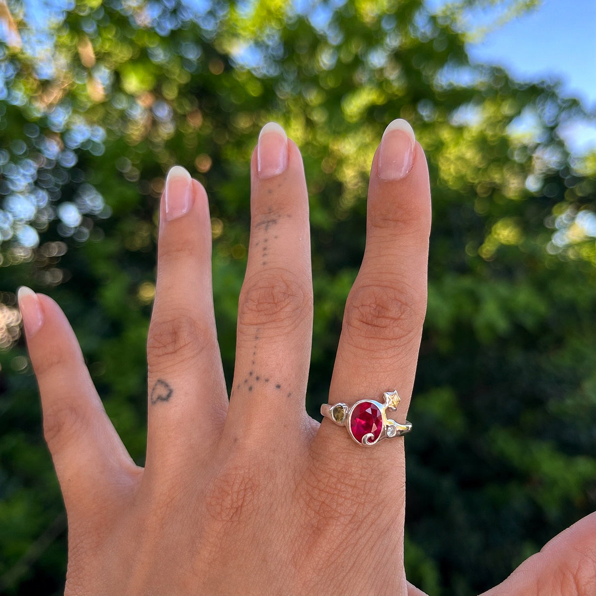 Ruby Orbit Ring