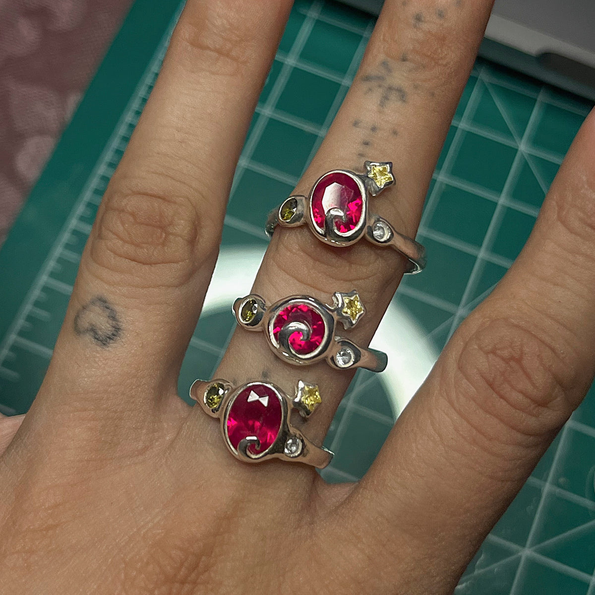 Ruby Orbit Ring
